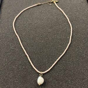 J Crew Pink Seed Bead Necklace